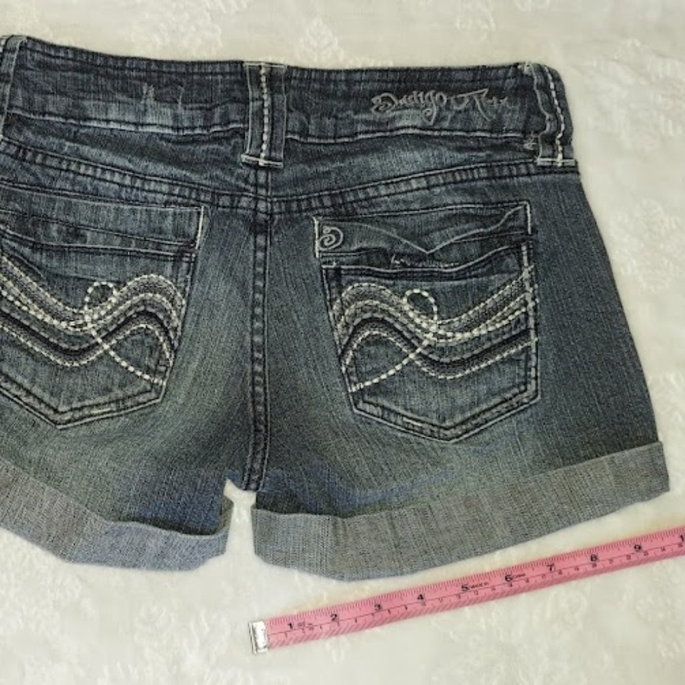 Indigo Rein Denim Shorts Junior Size 5 - Picture 5 of 6